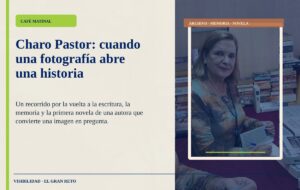 Retrato de Charo Pastor, autora de La vieja fotografía.