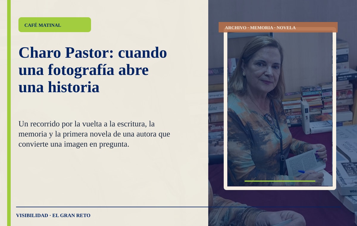 Retrato de Charo Pastor, autora de La vieja fotografía.