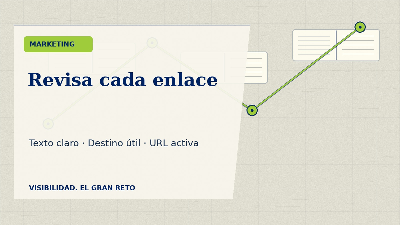 Lista de comprobación de enlaces internos para libros